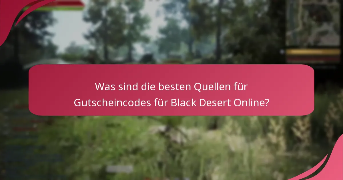Wie zuverlässig sind die Quellen für Gutscheincodes für Black Desert Online?