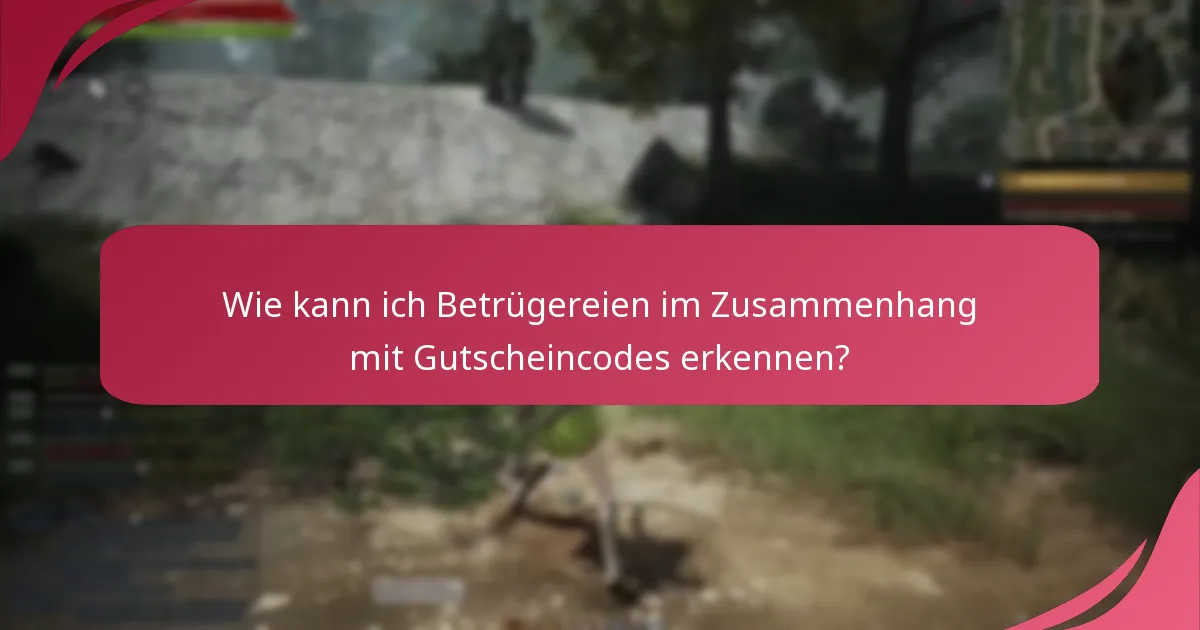 Wie kann ich Betrügereien im Zusammenhang mit Gutscheincodes erkennen?